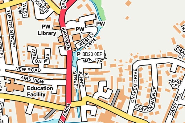 BD20 0EP map - OS OpenMap – Local (Ordnance Survey)