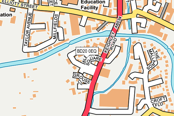 BD20 0EQ map - OS OpenMap – Local (Ordnance Survey)