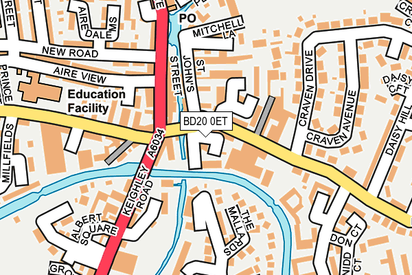 BD20 0ET map - OS OpenMap – Local (Ordnance Survey)