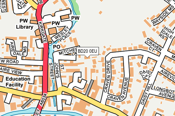 BD20 0EU map - OS OpenMap – Local (Ordnance Survey)