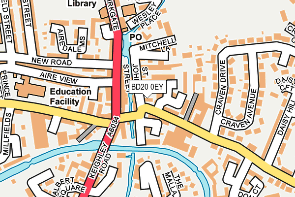 BD20 0EY map - OS OpenMap – Local (Ordnance Survey)