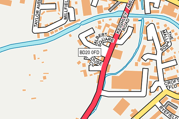 BD20 0FD map - OS OpenMap – Local (Ordnance Survey)