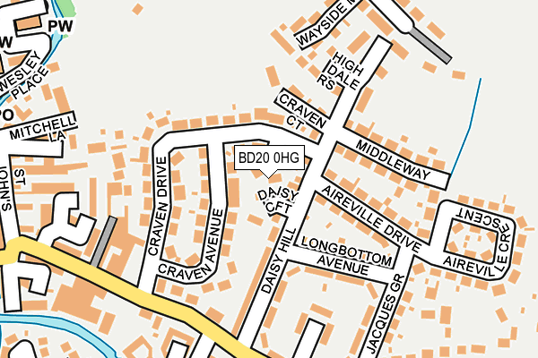 BD20 0HG map - OS OpenMap – Local (Ordnance Survey)