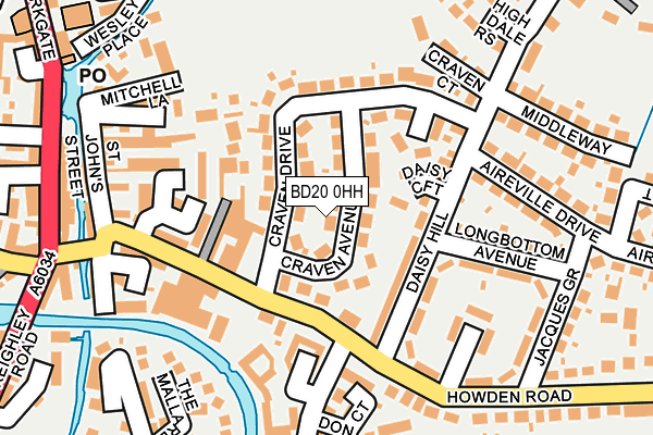 BD20 0HH map - OS OpenMap – Local (Ordnance Survey)