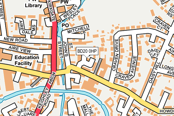BD20 0HP map - OS OpenMap – Local (Ordnance Survey)
