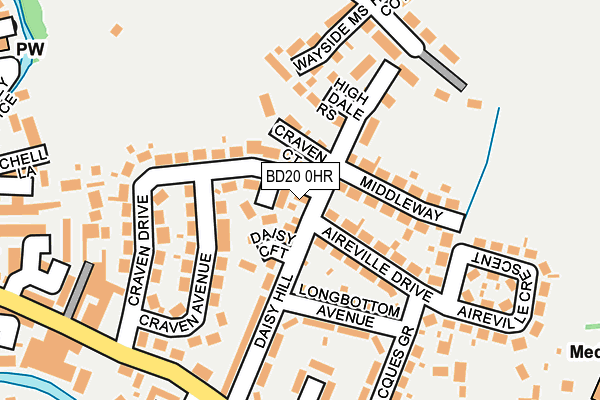 BD20 0HR map - OS OpenMap – Local (Ordnance Survey)