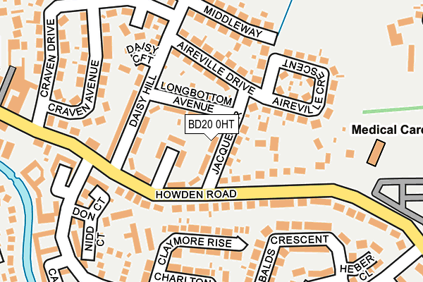 BD20 0HT map - OS OpenMap – Local (Ordnance Survey)