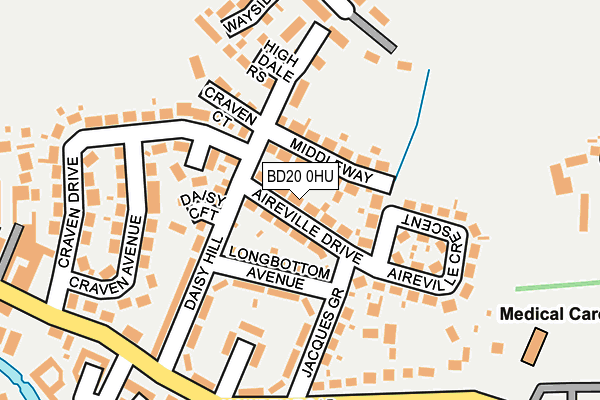 BD20 0HU map - OS OpenMap – Local (Ordnance Survey)