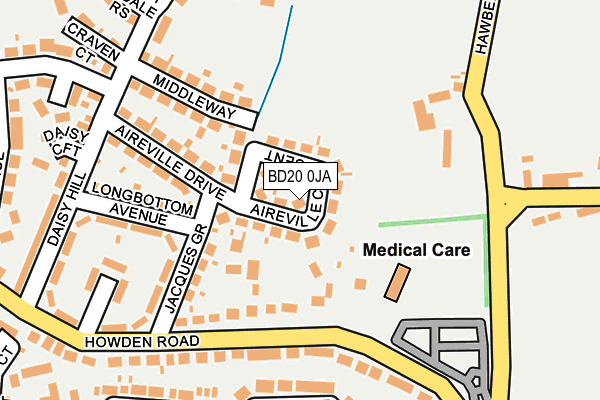 Map of SILSDEN PLUMBING & HEATING LTD at local scale