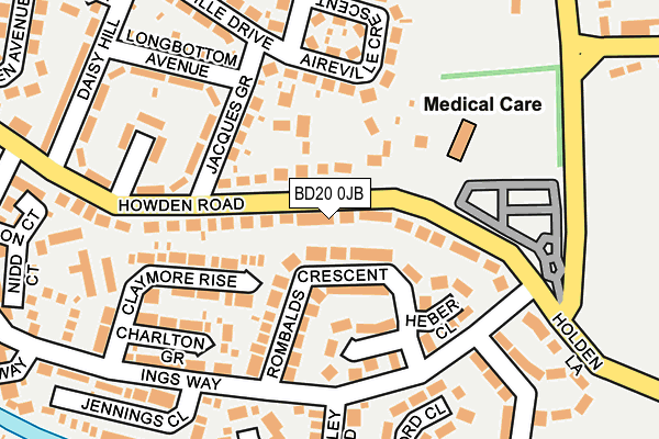 Map of L REDMOND FITNESS LTD at local scale