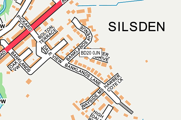 BD20 0JN map - OS OpenMap – Local (Ordnance Survey)