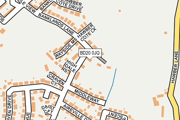 BD20 0JQ map - OS OpenMap – Local (Ordnance Survey)