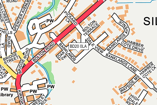 BD20 0LA map - OS OpenMap – Local (Ordnance Survey)