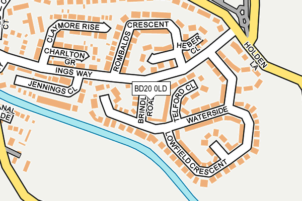 BD20 0LD map - OS OpenMap – Local (Ordnance Survey)