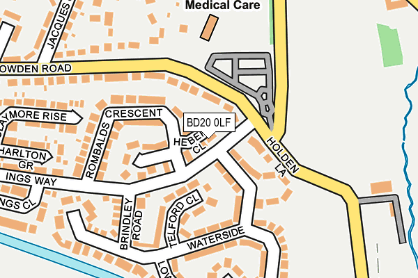 BD20 0LF map - OS OpenMap – Local (Ordnance Survey)