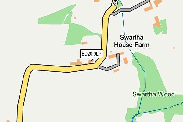 BD20 0LP map - OS OpenMap – Local (Ordnance Survey)