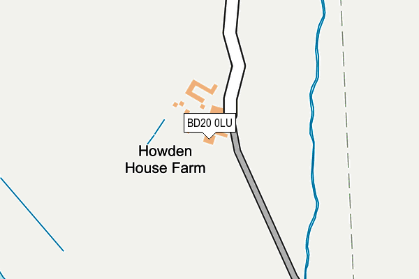 BD20 0LU map - OS OpenMap – Local (Ordnance Survey)