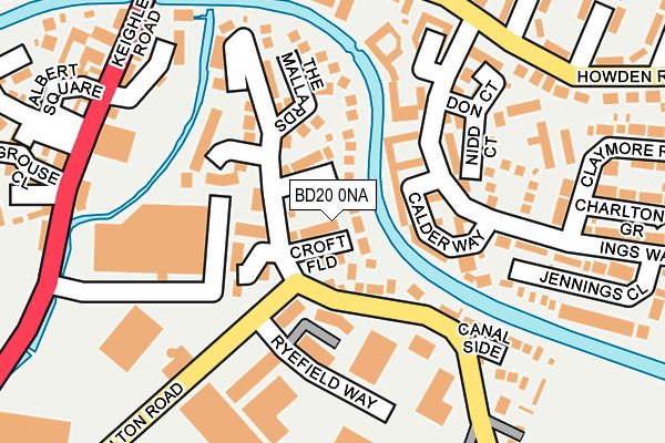 BD20 0NA map - OS OpenMap – Local (Ordnance Survey)