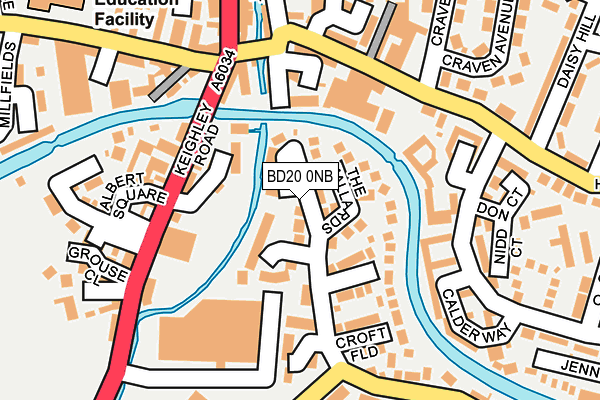 BD20 0NB map - OS OpenMap – Local (Ordnance Survey)