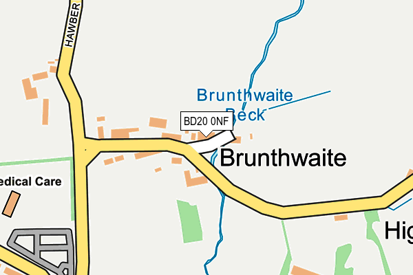 BD20 0NF map - OS OpenMap – Local (Ordnance Survey)