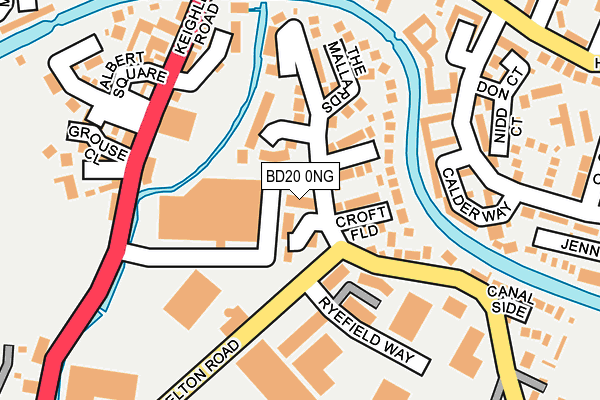 BD20 0NG map - OS OpenMap – Local (Ordnance Survey)