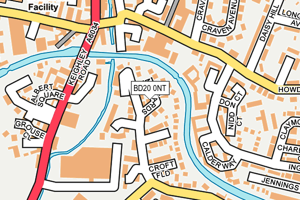 BD20 0NT map - OS OpenMap – Local (Ordnance Survey)
