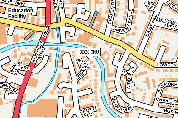 BD20 0NU map - OS OpenMap – Local (Ordnance Survey)