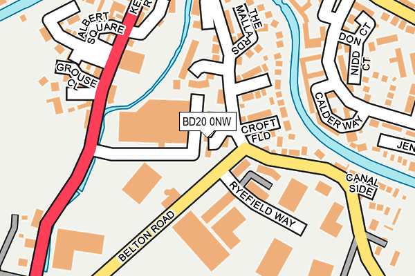 BD20 0NW map - OS OpenMap – Local (Ordnance Survey)