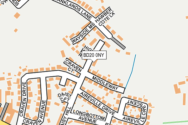 BD20 0NY map - OS OpenMap – Local (Ordnance Survey)