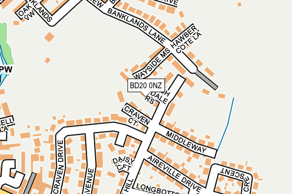 BD20 0NZ map - OS OpenMap – Local (Ordnance Survey)