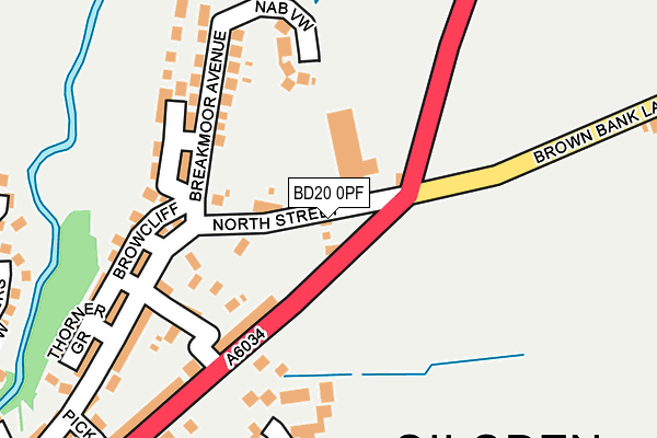 BD20 0PF map - OS OpenMap – Local (Ordnance Survey)