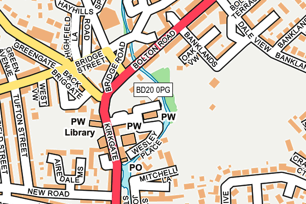 BD20 0PG map - OS OpenMap – Local (Ordnance Survey)