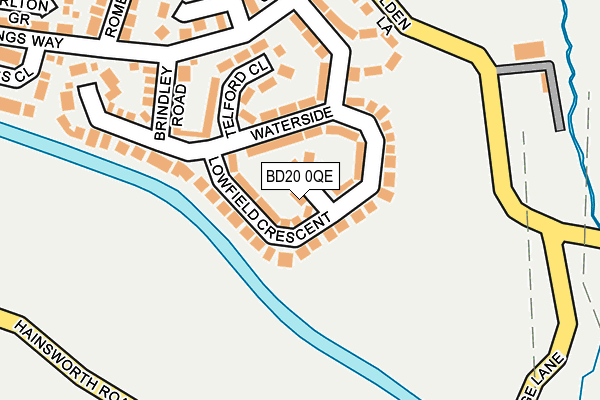 BD20 0QE map - OS OpenMap – Local (Ordnance Survey)
