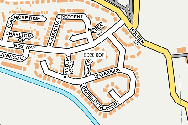BD20 0QF map - OS OpenMap – Local (Ordnance Survey)