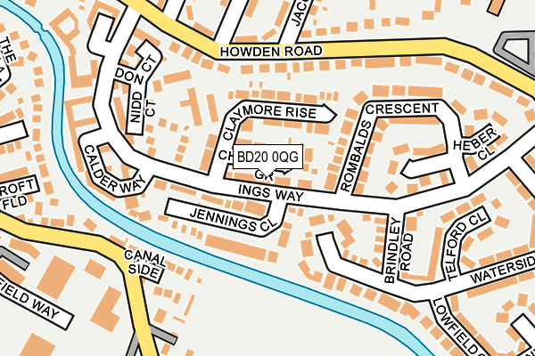 BD20 0QG map - OS OpenMap – Local (Ordnance Survey)