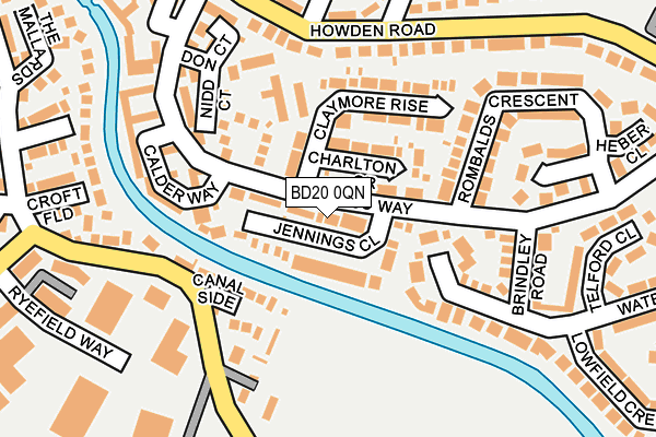 BD20 0QN map - OS OpenMap – Local (Ordnance Survey)