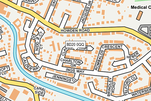 BD20 0QQ map - OS OpenMap – Local (Ordnance Survey)