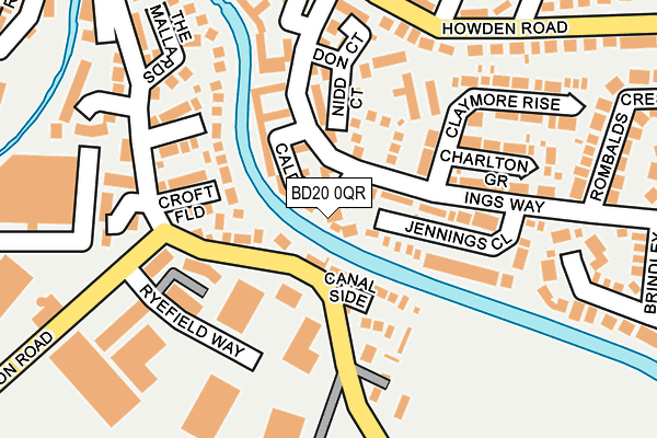 BD20 0QR map - OS OpenMap – Local (Ordnance Survey)