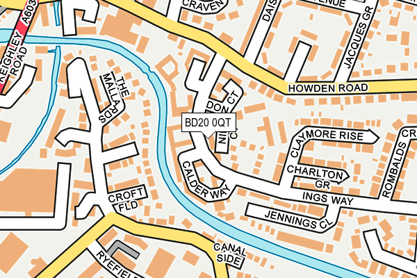 BD20 0QT map - OS OpenMap – Local (Ordnance Survey)