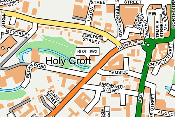 BD20 0WX map - OS OpenMap – Local (Ordnance Survey)