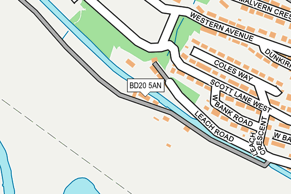 BD20 5AN map - OS OpenMap – Local (Ordnance Survey)