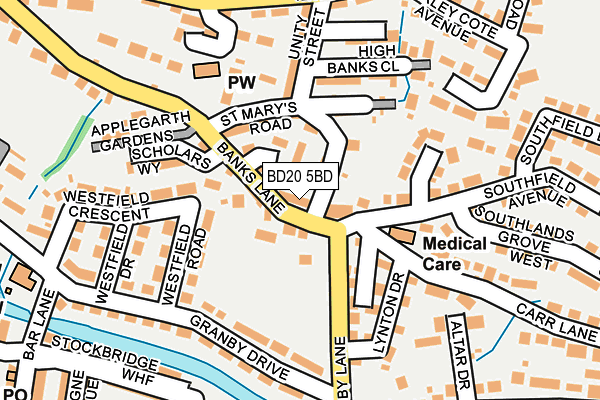 BD20 5BD map - OS OpenMap – Local (Ordnance Survey)