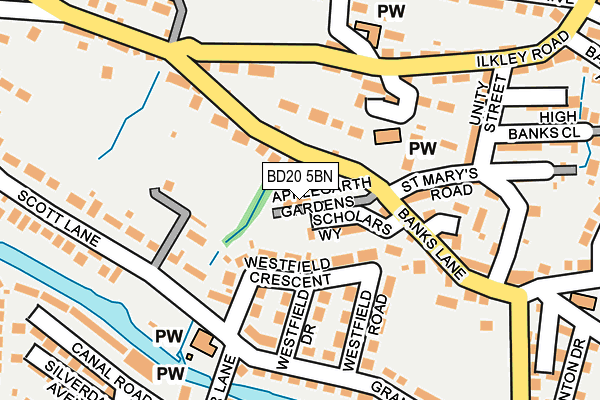 BD20 5BN map - OS OpenMap – Local (Ordnance Survey)