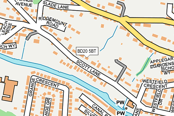 BD20 5BT map - OS OpenMap – Local (Ordnance Survey)