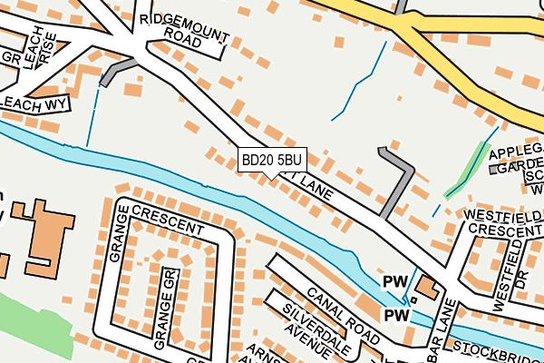 BD20 5BU map - OS OpenMap – Local (Ordnance Survey)