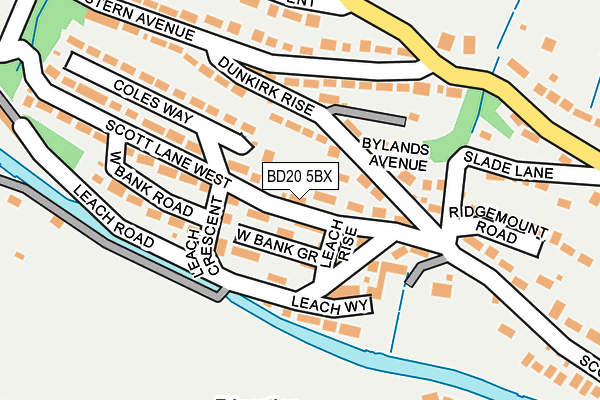 BD20 5BX map - OS OpenMap – Local (Ordnance Survey)