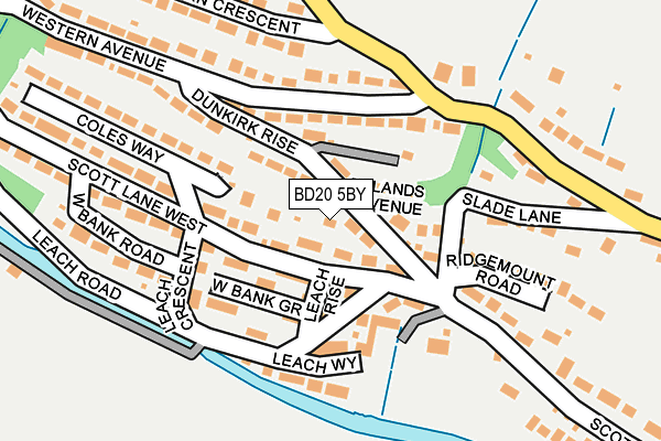 BD20 5BY map - OS OpenMap – Local (Ordnance Survey)