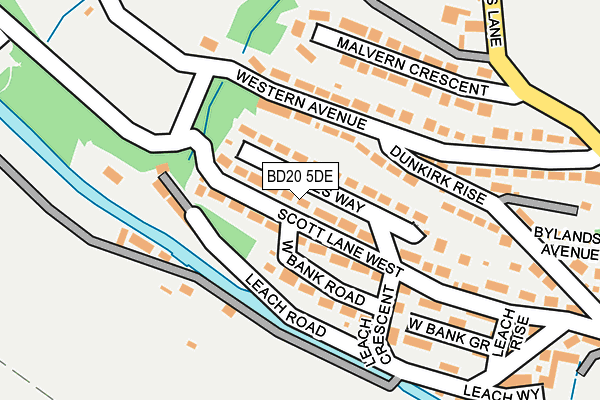 BD20 5DE map - OS OpenMap – Local (Ordnance Survey)