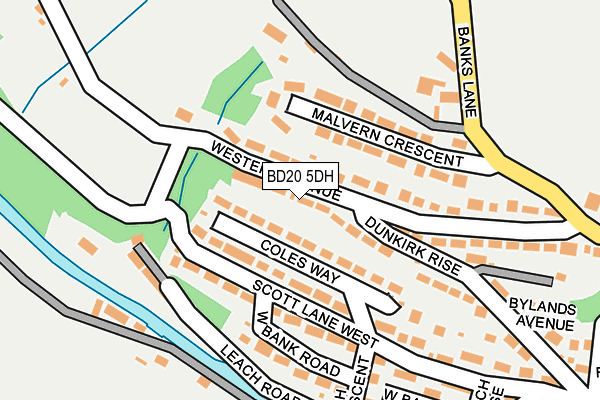 BD20 5DH map - OS OpenMap – Local (Ordnance Survey)