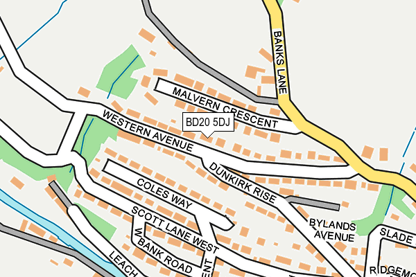 BD20 5DJ map - OS OpenMap – Local (Ordnance Survey)